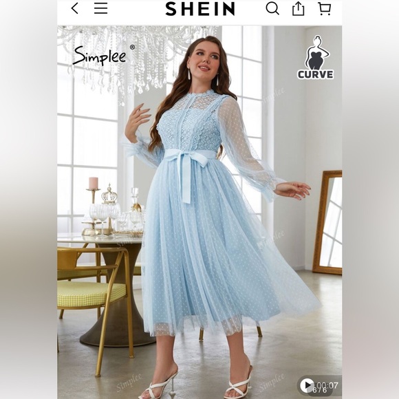 Simple Dresses & Skirts - SHEIN Lace Dress